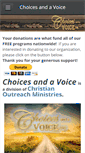 Mobile Screenshot of choicesandavoice.org