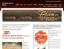 Tablet Screenshot of choicesandavoice.org